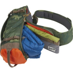 Kelty Spur 9L Sling Pack | Green Camo -Kelty KL17 Spur camo open