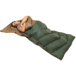Kelty Galactic 30 Dridown Regular Sleeping Bag | Green/Brown -Kelty KL18 GalacticReg Feature02