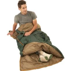 Kelty Galactic 30 Dridown Regular Sleeping Bag | Green/Brown -Kelty KL18 GalacticReg Feature03