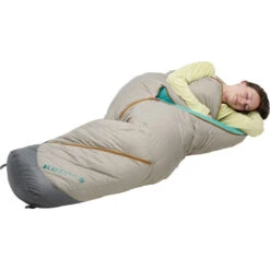 Kelty Sine 20F/EN 27F 800 Dridown Women's Sleeping Bag | Tan -Kelty Sine 20W tan feature2 KL17