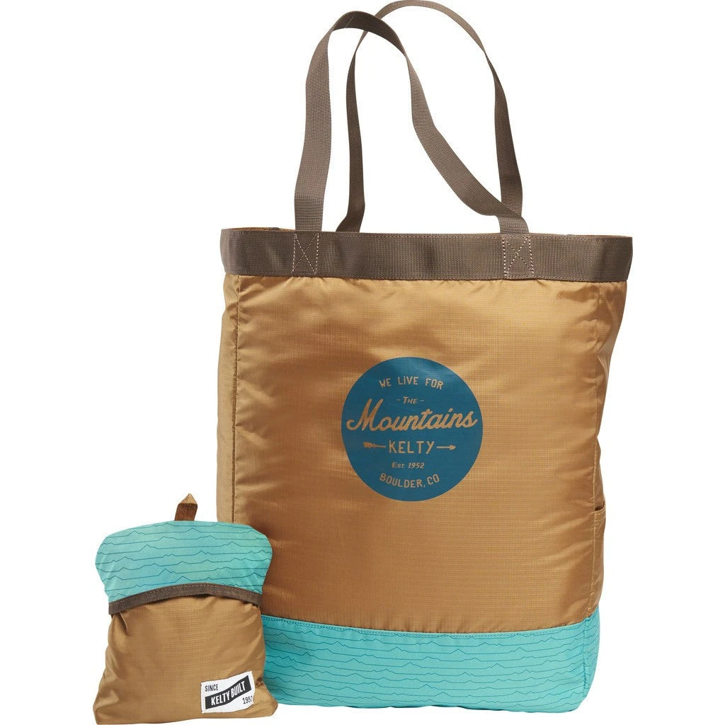 Kelty Totes Tote Bag | Brown/Teal 4 Kelty Totes Tote Bag | Brown/Teal - Image 2
