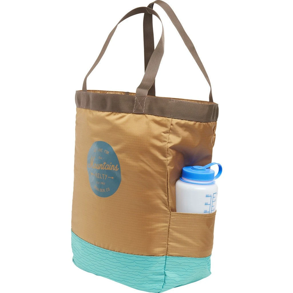 Kelty Totes Tote Bag | Brown/Teal 5 Kelty Totes Tote Bag | Brown/Teal - Image 3