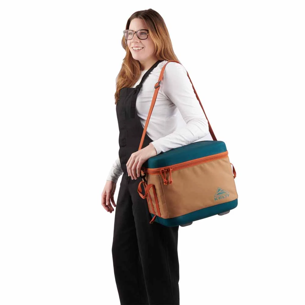 Kelty 14L Folding Cooler - Dull Gold/Deep Teal 6 Kelty 14L Folding Cooler - Dull Gold/Deep Teal - Image 4