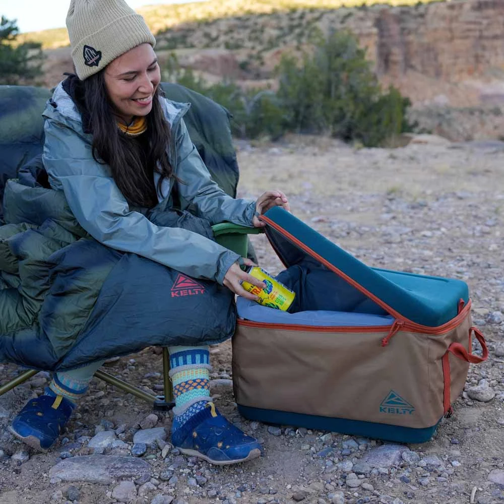 Kelty 14L Folding Cooler - Dull Gold/Deep Teal 10 Kelty 14L Folding Cooler - Dull Gold/Deep Teal - Image 8