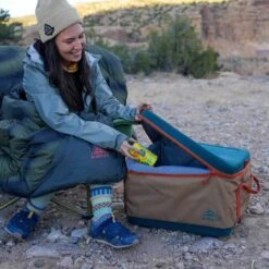 Kelty 28L Folding Cooler - Dull Gold/Deep Teal -Kelty kelty 28l folding cooler dull gold deep teal 14