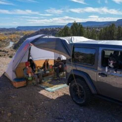 Kelty Caboose 4 Person Tailgate Tent - Smoke/Beluga/Dull Gold -Kelty kelty caboose 4 person tailgate tent smoke beluga dull gold 13