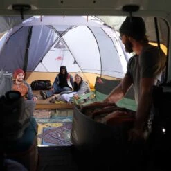 Kelty Caboose 4 Person Tailgate Tent - Smoke/Beluga/Dull Gold -Kelty kelty caboose 4 person tailgate tent smoke beluga dull gold 15