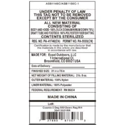 Kelty Cosmic 0 Deg 550 Down Sleeping Bag, Regular Size, Right-Hand 13 Kelty Cosmic 0 Deg 550 Down Sleeping Bag, Regular Size, Right-Hand -Kelty kelty cosmic 0 deg 550 down sleeping bag regular size right hand 122