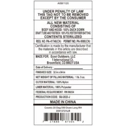 Kelty Cosmic 20 Deg 550 Down Sleeping Bag, Long Size, Right-Hand -Kelty kelty cosmic 20 deg 550 down sleeping bag long size right hand 130