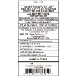 Kelty Cosmic 20 Deg 550 Down Sleeping Bag, Short Size, Right-Hand -Kelty kelty cosmic 20 deg 550 down sleeping bag short size right hand 132