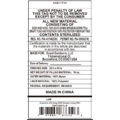 Kelty Cosmic 40 Deg 550 Down Sleeping Bag, Long Size, Right-Hand 11 Kelty Cosmic 40 Deg 550 Down Sleeping Bag, Long Size, Right-Hand -Kelty kelty cosmic 40 deg 550 down sleeping bag long size right hand 111