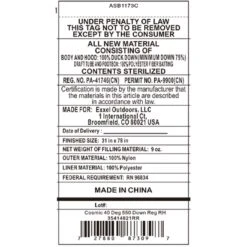 Kelty Cosmic 40 Deg 550 Down Sleeping Bag, Regular Size, Right-Hand 11 Kelty Cosmic 40 Deg 550 Down Sleeping Bag, Regular Size, Right-Hand -Kelty kelty cosmic 40 deg 550 down sleeping bag regular size right hand 110