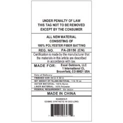 Kelty Cosmic Synthetic 40 Deg Sleeping Bag - Long 13 Kelty Cosmic Synthetic 40 Deg Sleeping Bag - Long -Kelty kelty cosmic synthetic 40 deg sleeping bag long 122