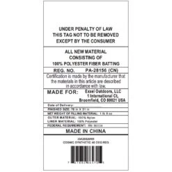 Kelty Cosmic Synthetic 40 Deg Sleeping Bag - Regular -Kelty kelty cosmic synthetic 40 deg sleeping bag regular 122