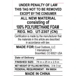 Kelty Galactic Self Inflating Rectangular Sleeping Pad -Kelty kelty galactic self inflating rectangular sleeping pad 98