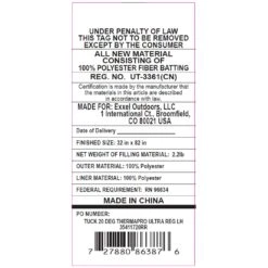 Kelty Tuck 20 Deg Thermapro Ultra Sleeping Bag, Regular Size, Left-Hand -Kelty kelty tuck 20 deg thermapro ultra sleeping bag regular size left hand 133