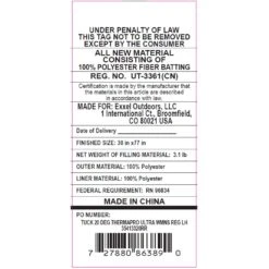 Kelty Womens Tuck 20 Deg Thermapro Ultra Sleeping Bag, Regular Size, Left-Hand -Kelty kelty women s tuck 20 deg thermapro ultra sleeping bag regular size left hand 124